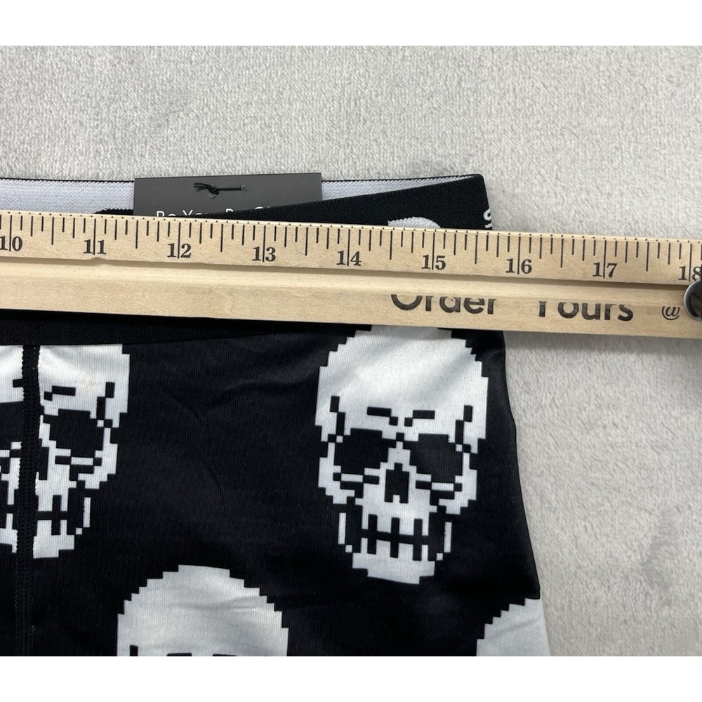 STAND OUT BE ODD Boxer Briefs Men Extra Large White Black Skulls Underwear - Picture 5 of 11